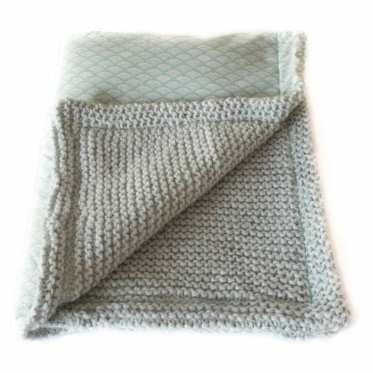 Couverture pour bébé tricotée main - Mimousk
