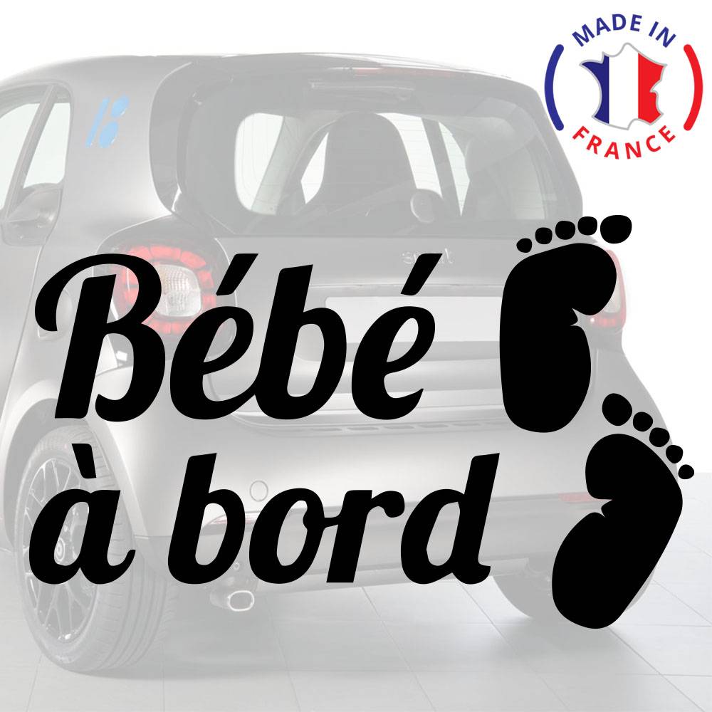 bébé à bord (pied)' Autocollant