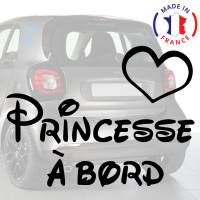 Sticker Princesse à Bord Autocollant bébé à Bord Licorne 